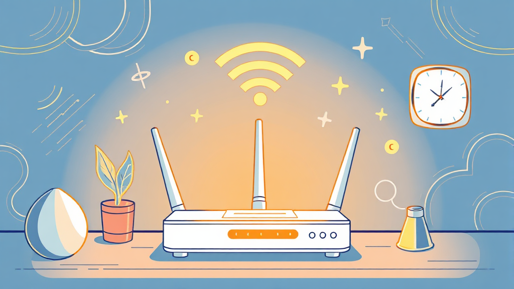 인터넷 속도 개선 방법 (혼자서) (illustration 스타일)