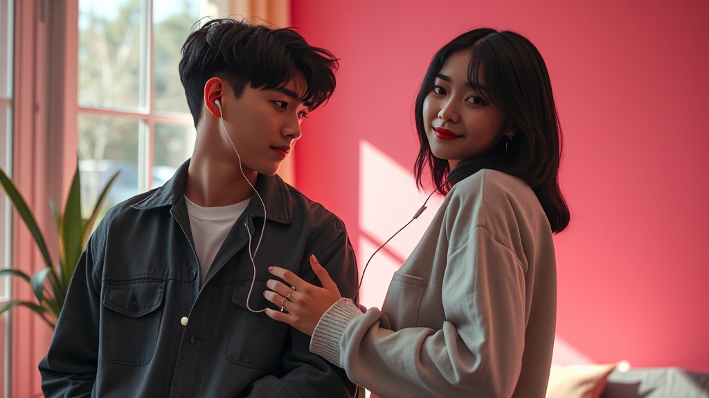 열애설의 시작 (realistic 스타일)