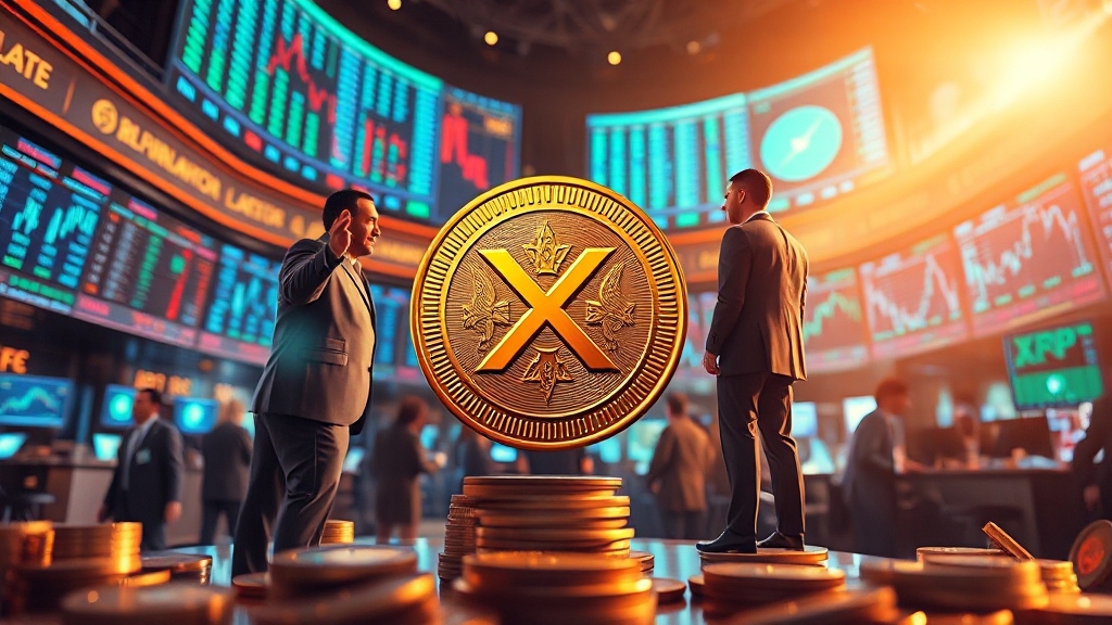 리플 SEC 소송 진행 상황 및 영향 (realistic 스타일)