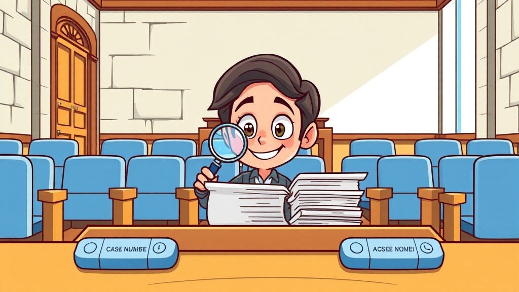 사건번호, 알고 있다면? (cartoon 스타일)