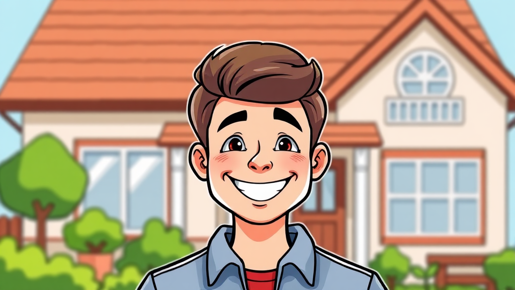 2026 청년월세지원 개요 (cartoon 스타일)