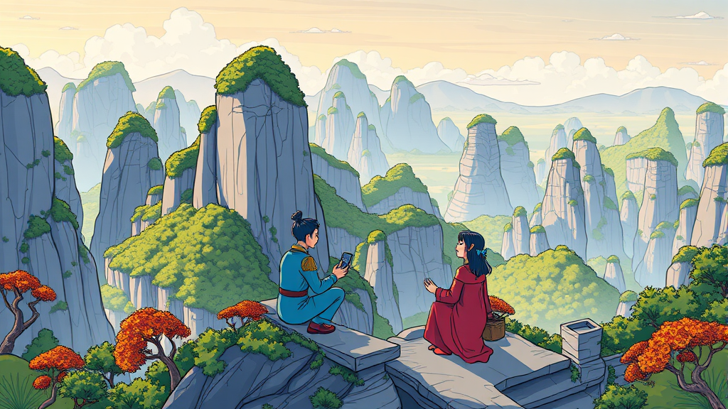 잊지 못할 추억을 위한 장가계 여행의 모든 것 (cartoon 스타일)