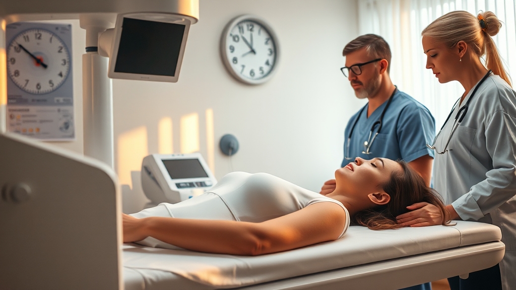 맘모톰 시술 결정 과정 (realistic 스타일)