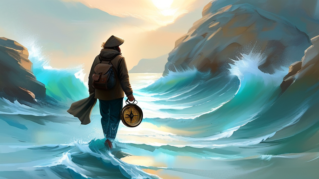 변동성 장세에서 살아남기: 개인 투자자를 위한 실전 가이드 (watercolor 스타일)