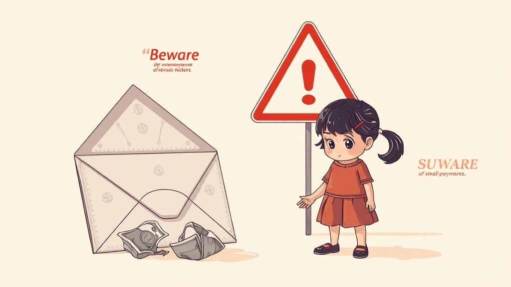 소액결제 이용 시 유의사항 (illustration 스타일)