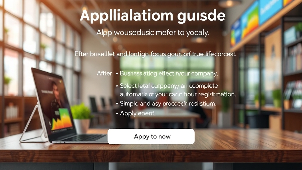 온라인 신청, 이렇게 하세요! (realistic 스타일)