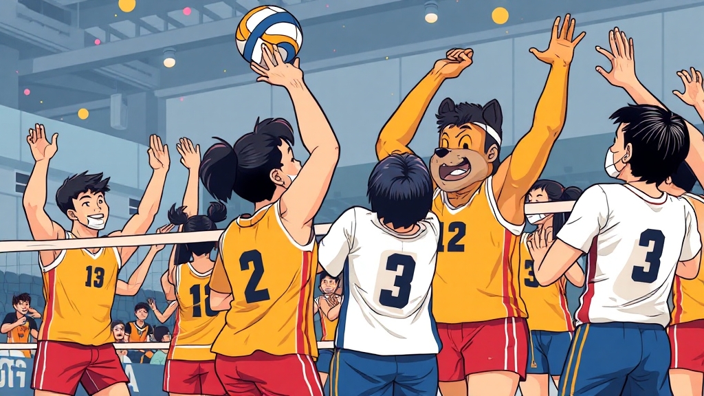 경기 내용 분석 및 승리 요인 (cartoon 스타일)