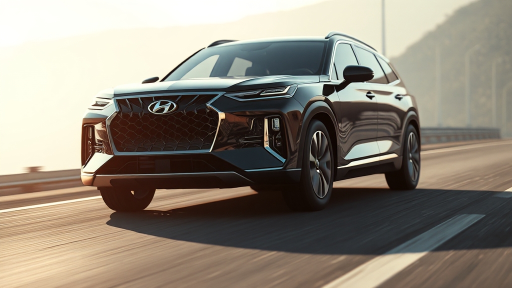 팰리세이드 하이브리드 개요 (realistic 스타일)