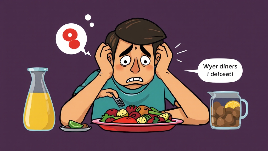 폭식증의 진단 (cartoon 스타일)