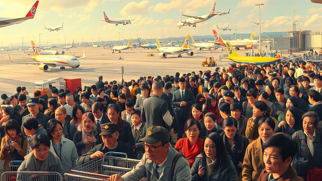 정부, 공항, 항공사 대응 계획 (realistic 스타일)