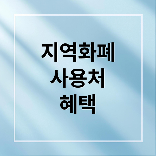 지역화폐
사용처
혜택 (지역화폐 신청 가맹점 인센티브)