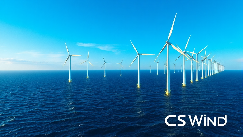 해상풍력 시장, 얼마나 클까? (realistic 스타일)