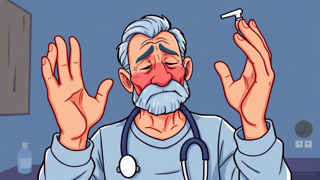 가려움증 지속, 어떻게 대처할까? (cartoon 스타일)