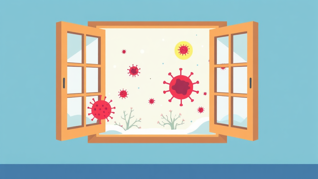 겨울 환기, 왜 중요할까? (cartoon 스타일)