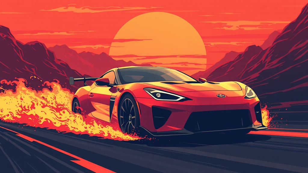 GV60 마그마 주행 성능 및 드라이브 모드 (illustration 스타일)