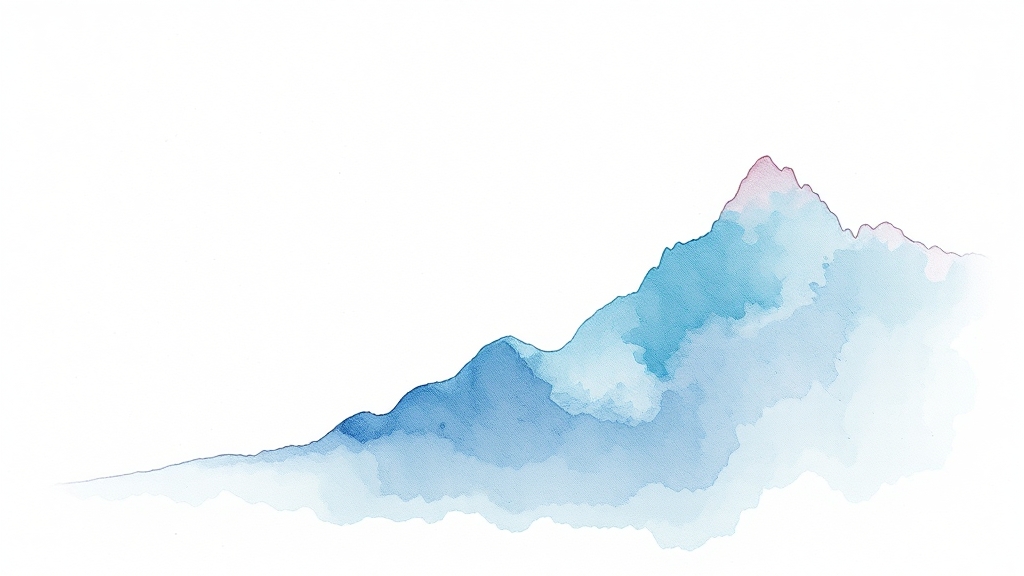 코스피 3000, 앞으로 어떻게 될까요? (watercolor 스타일)