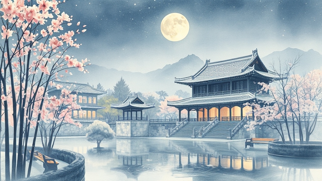 달빛기행, 잊지 못할 감동을 선물하다 (watercolor 스타일)