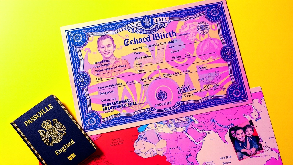 영문 출생증명서, 왜 필요할까? (popart 스타일)