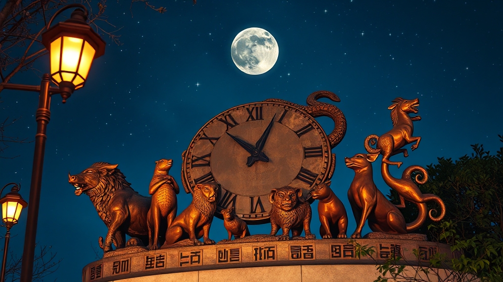 12간지와 시간, 방위 (realistic 스타일)