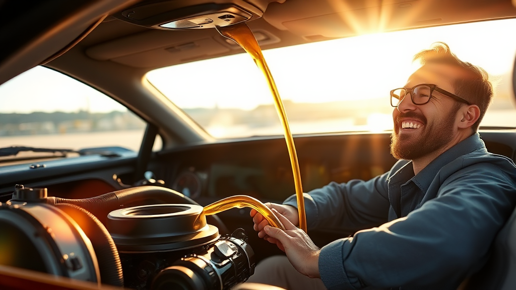 똑똑한 엔진오일 관리, 시작해볼까요? (realistic 스타일)