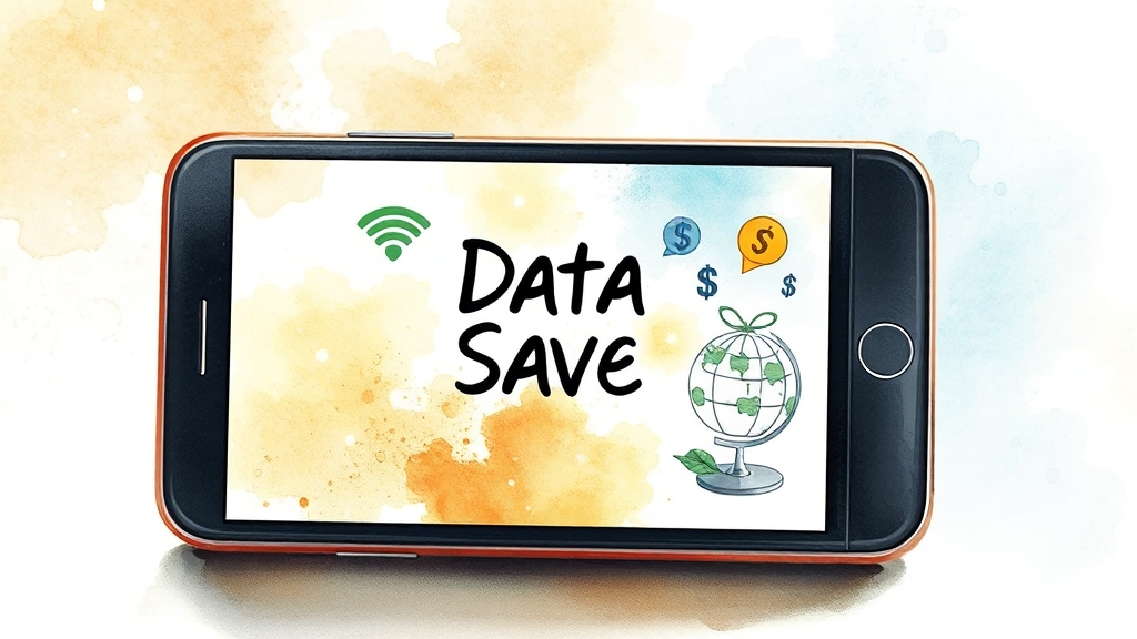 데이터 절약, 이렇게 해보세요! (watercolor 스타일)