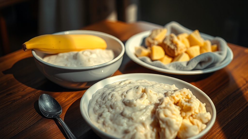 장염에 좋은 식단 관리 (realistic 스타일)