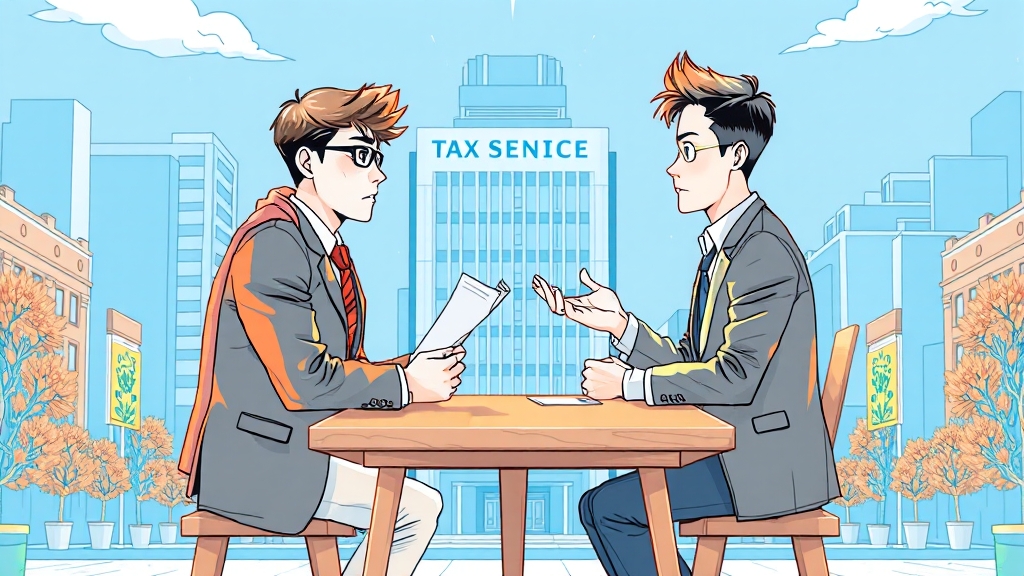 홈택스 vs 삼쩜삼, 나에게 맞는 서비스는? (illustration 스타일)