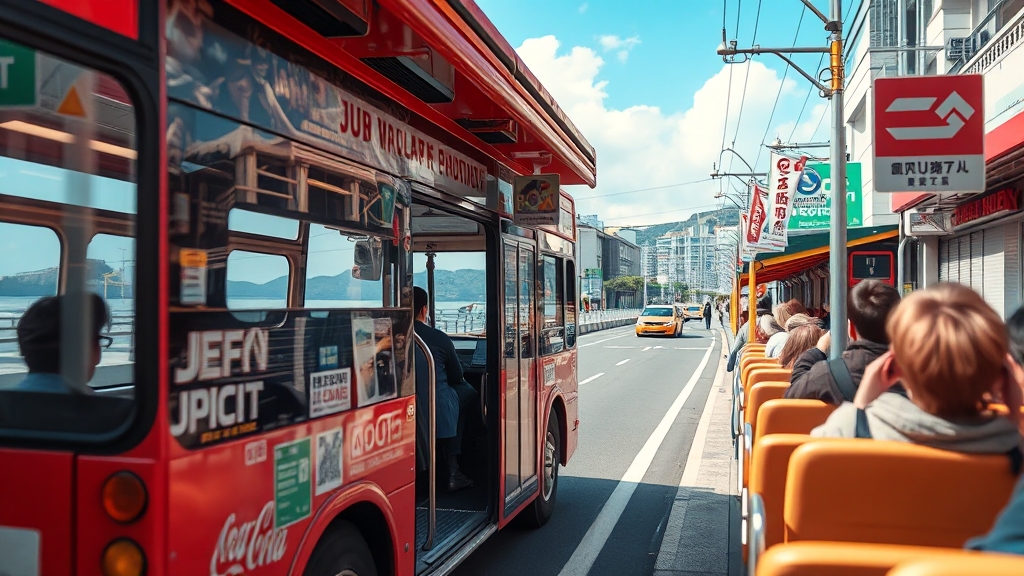 제주 대중교통 완전 활용법 (realistic 스타일)