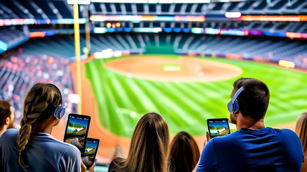 OTT 서비스, 야구 시청의 새로운 기준 (watercolor 스타일)
