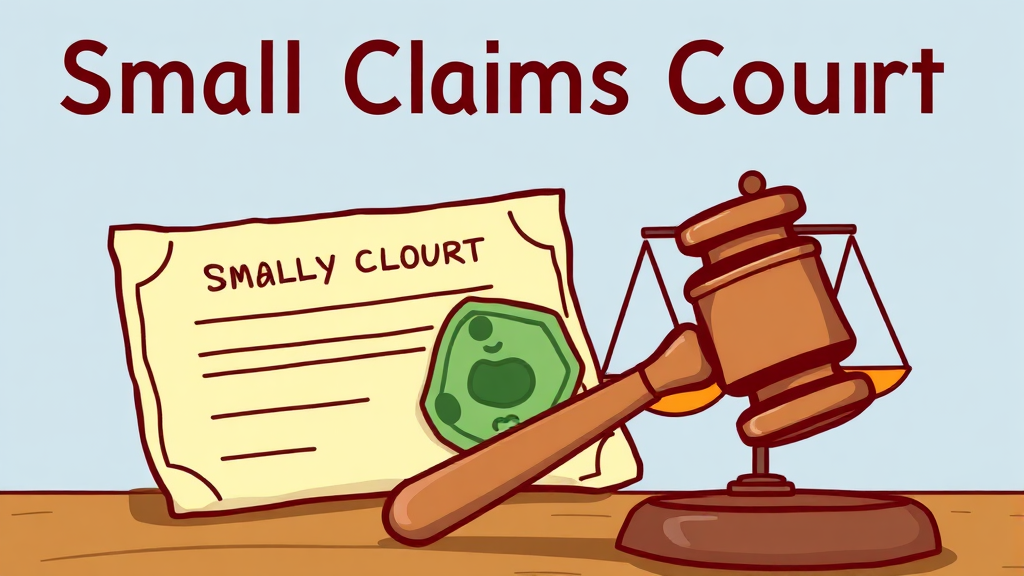 소액 민사소송 절차 (cartoon 스타일)