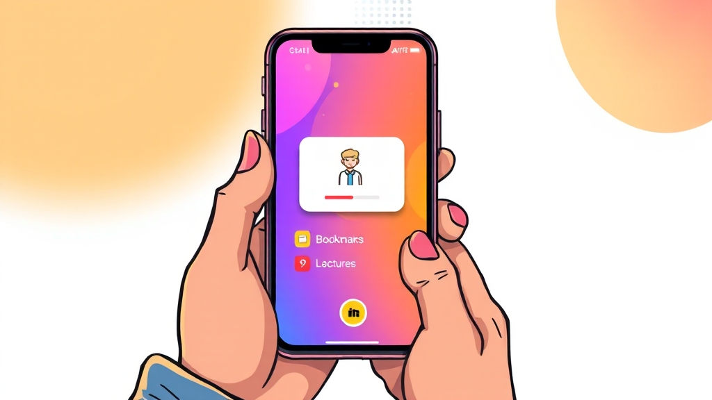 모바일 앱 활용 (cartoon 스타일)