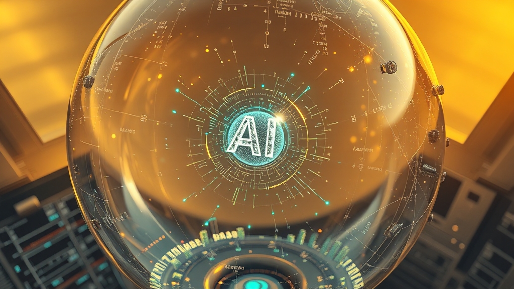 AI 시장, 거품 논란과 경쟁 심화 (realistic 스타일)