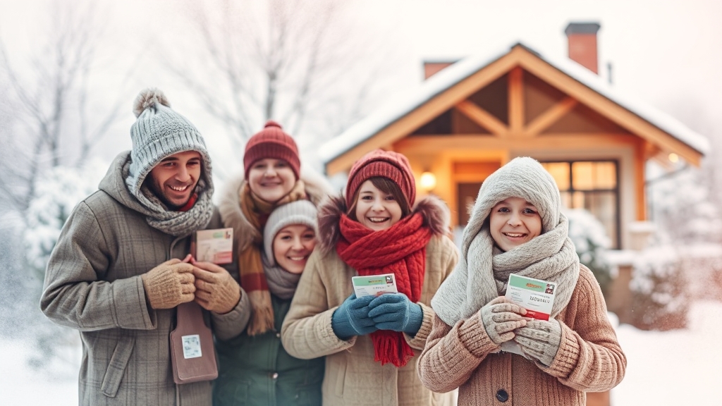 난방비 절약 꿀팁 (watercolor 스타일)