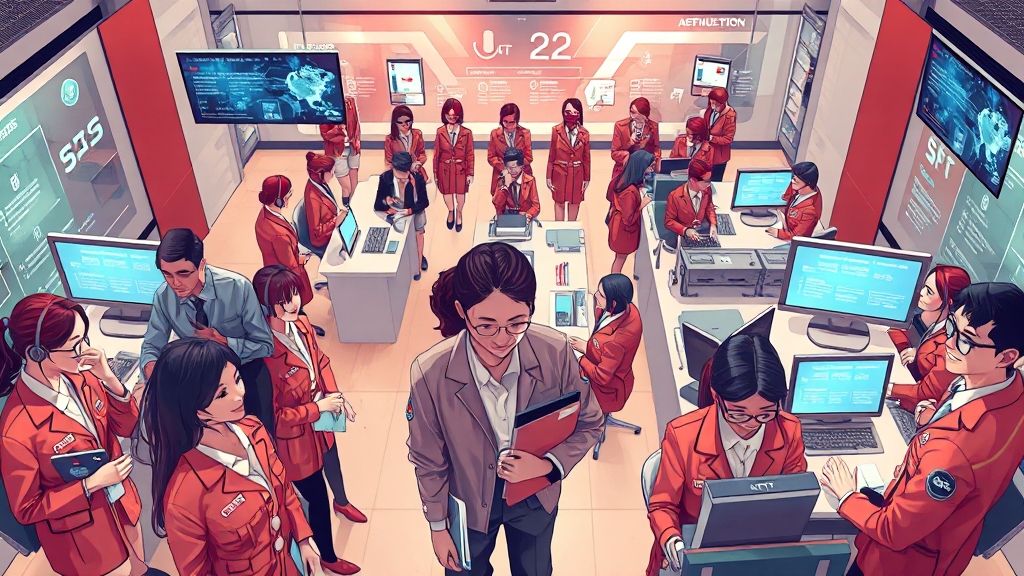 SKT 고객센터 주요 서비스 (illustration 스타일)