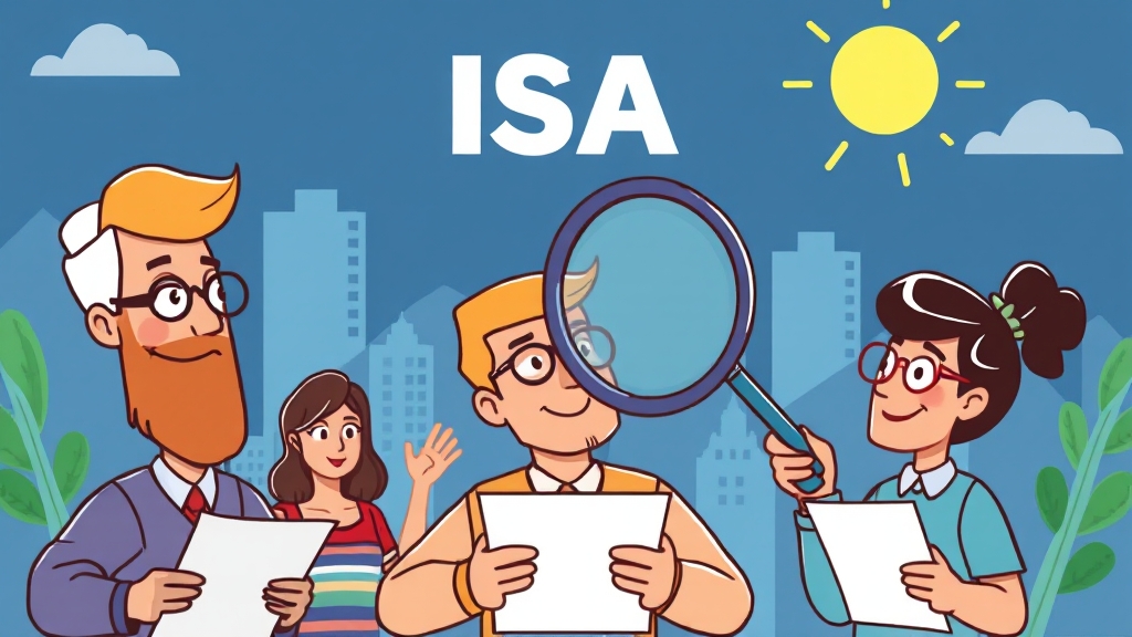 ISA 계좌 종류별 특징 (cartoon 스타일)