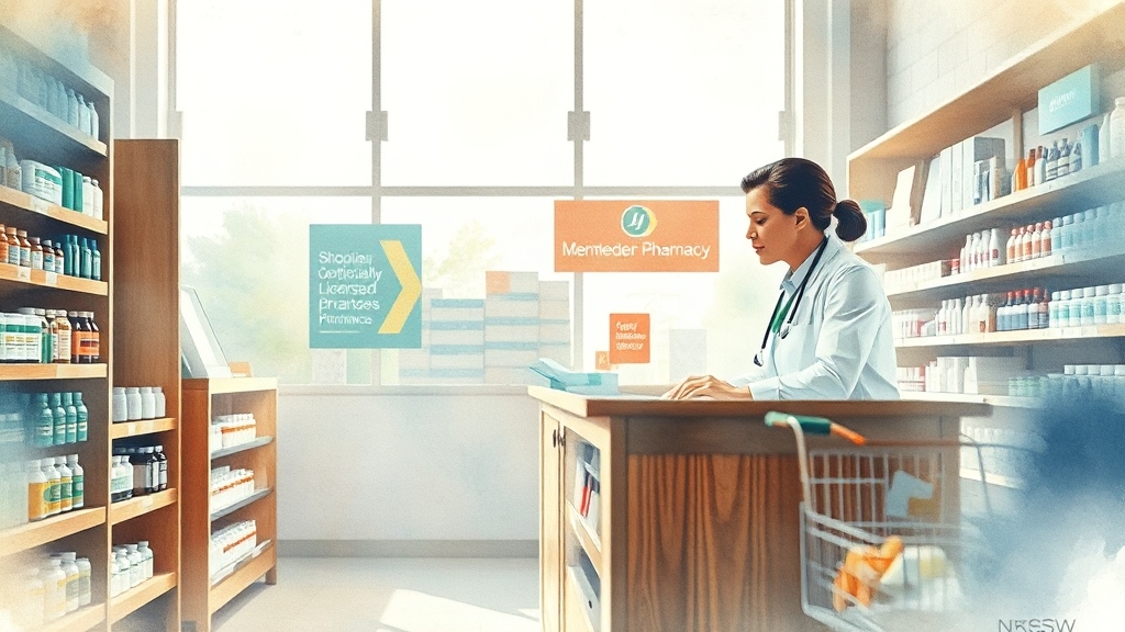 창고형 약국 이용 시 유의사항 및 꿀팁 (watercolor 스타일)