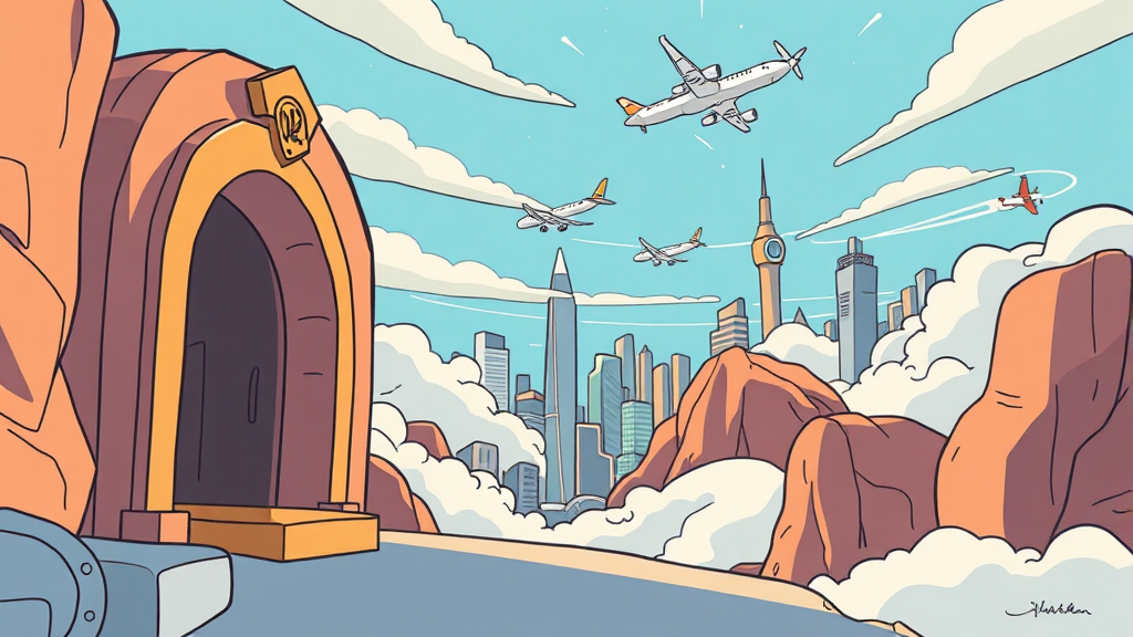 부자들의 해외 이민 증가 (cartoon 스타일)