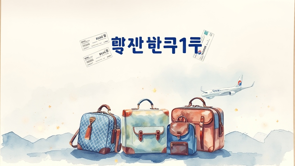 대한항공 마일리지 기본 가이드 (watercolor 스타일)