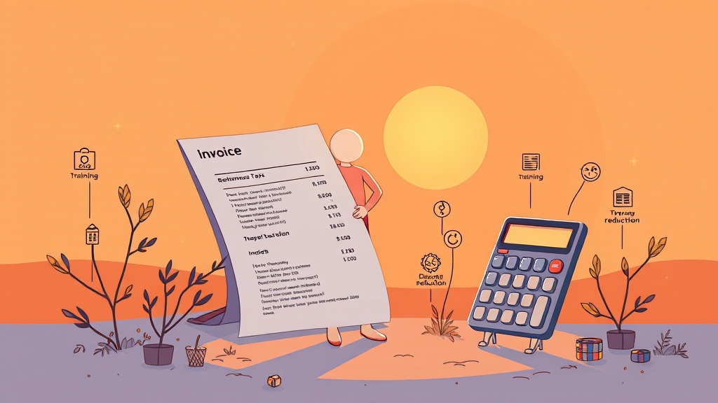 퇴직소득세, 이렇게 계산하세요! (illustration 스타일)