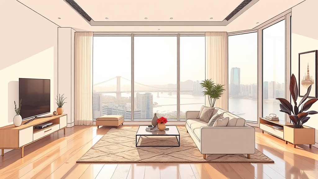 2026년 서울 부동산 시장 트렌드 (illustration 스타일)