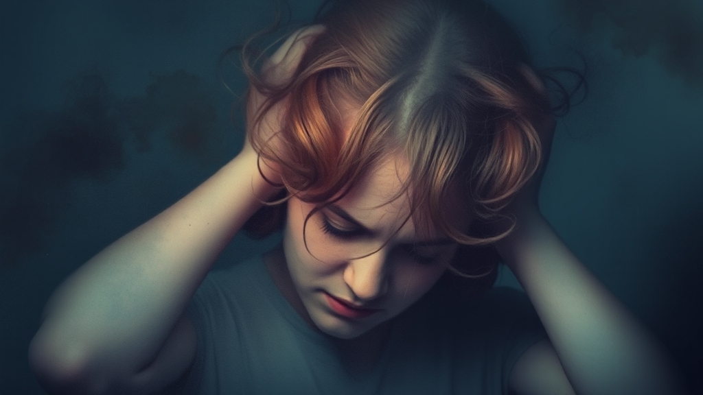 번아웃 주요 증상 (watercolor 스타일)