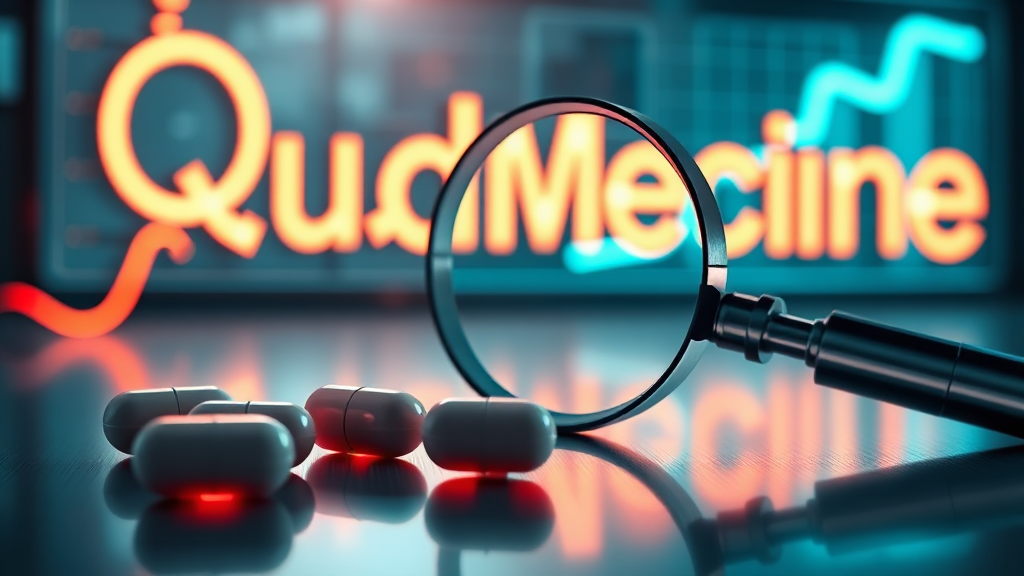 쿼드메디슨 상장 임박 (realistic 스타일)