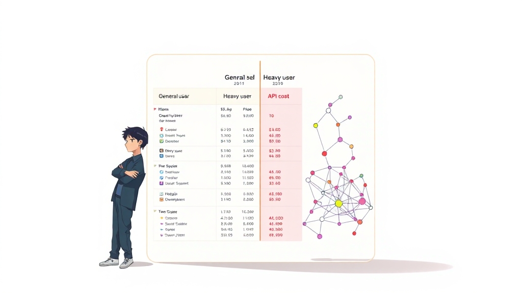 그록 4, 요금제는 어떻게 되나요? (illustration 스타일)