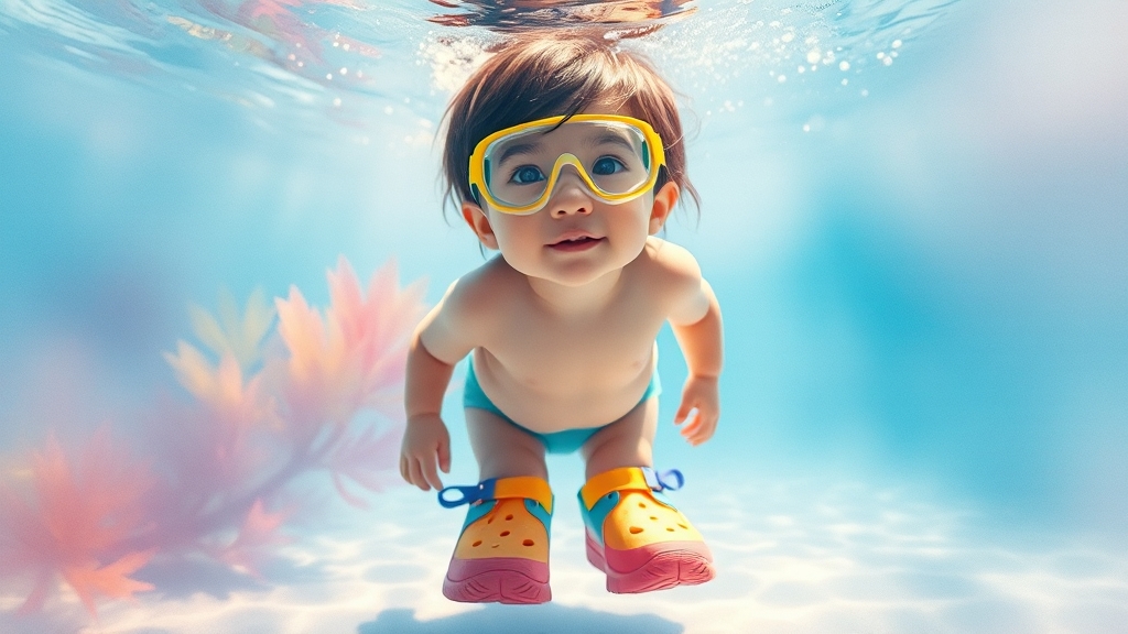 수경 & 아쿠아슈즈 활용법 (watercolor 스타일)