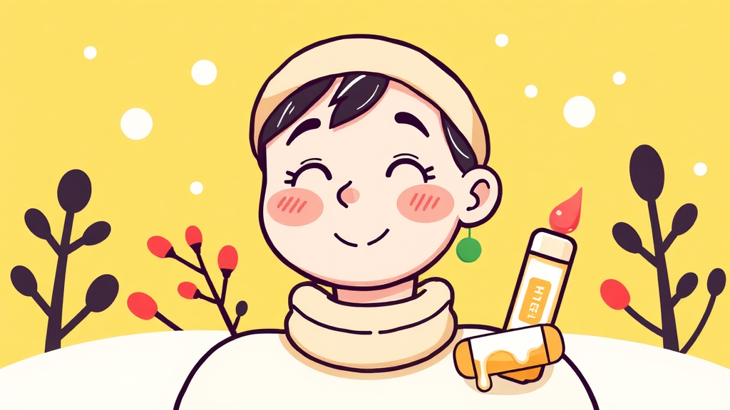 아이허브 뷰티템: 튼살 크림부터 립밤까지, 피부 건강 관리 (cartoon 스타일)