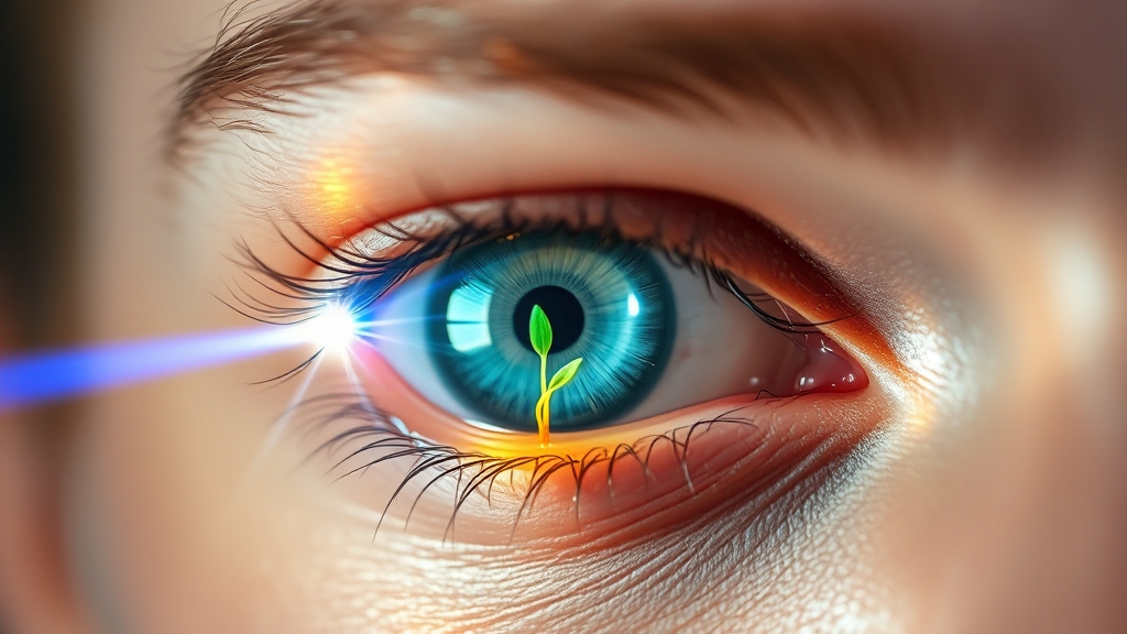 라섹 수술: 특징과 주의점 (realistic 스타일)