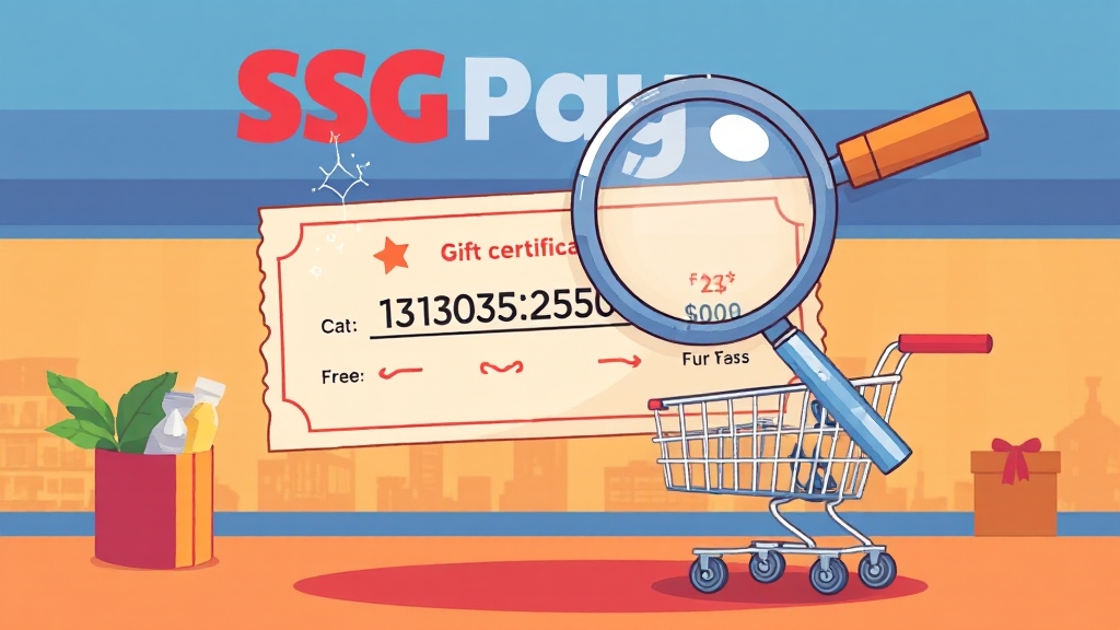 상품권 사용 시 유의사항 (cartoon 스타일)