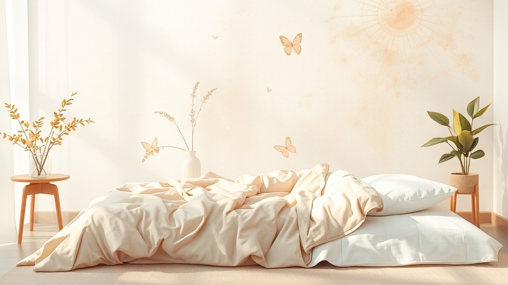 사계절 숙면매트 관리법 (watercolor 스타일)