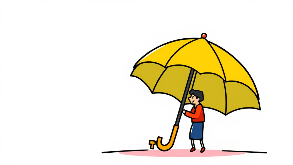 노란우산공제, 무엇이 특별할까요? (cartoon 스타일)
