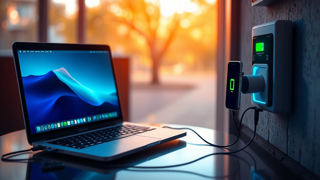 충전기 구매 시 고려사항 (realistic 스타일)